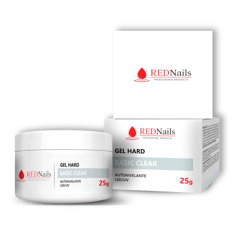 Gel Led/Uv Basic Clear Red Nails 25G